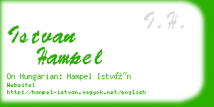 istvan hampel business card